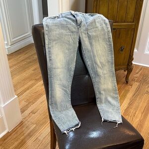 MOTHER Dark Blue Ankle Jeans